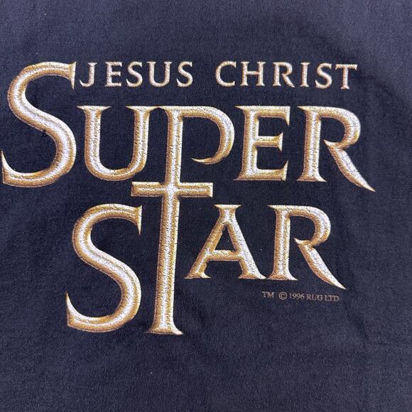 Vintage Jesus Christ Super Star 1996 Official 90's London Play T-Shirt‎ Size XL - Picture 3 of 10